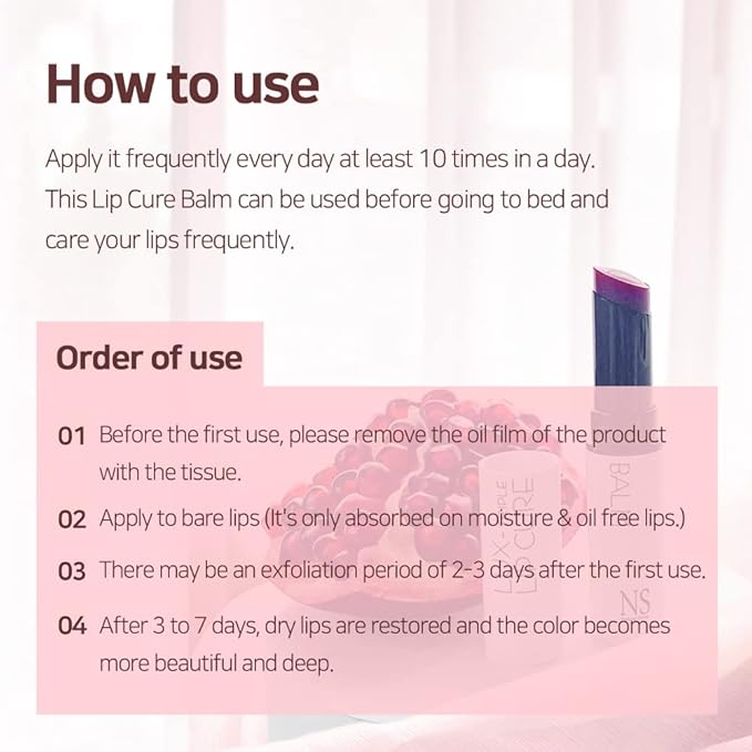 Lux Triple Lip Cure Glossy Balm ATHENA (Red Orange)(0.17oz) 4 million units sold in Korea, Natural Tinted Korean Lip Balm, Petroleum/Paraben Free, Lip Butter,lip balm hydrating