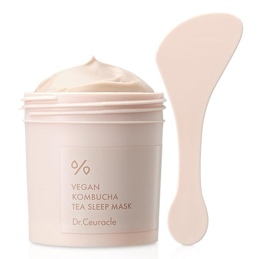 Dr.Ceuracle Vegan Kombucha Tea Sleeping Mask - Hydrating Overnight Face Mask with Niacinamide, Bakuchiol, Ceramide, Korean Skincare (100 g / 3.52 oz.)