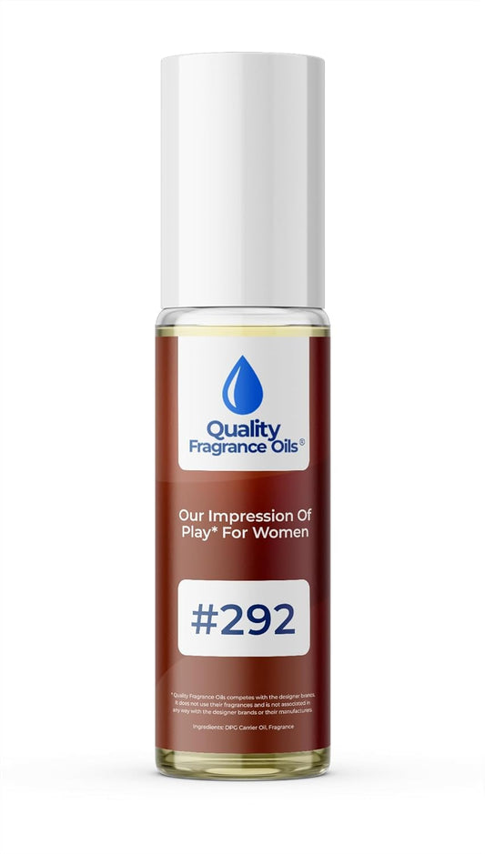 Quality Fragrance Oils' Play for Women Impression #292 | Long-Lasting Perfume Oil, Alcohol-Free, Strong Scent, 10ml Roll-On | Affordable Alternative to Designer Fragrances