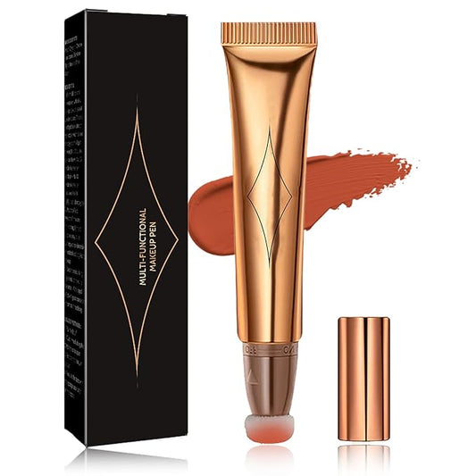 Liquid Contour Beauty Wand,Stick with Cushion Applicator,Cream Contour,Long Lasting Smoothly Moisturizng Silky Contour Stick Blush Stick