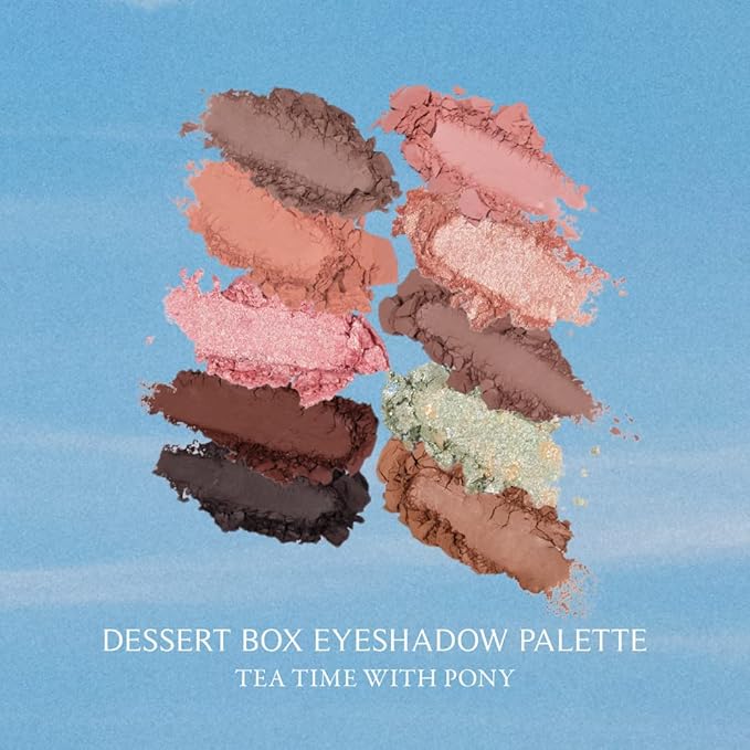 FreshO2 x Pony | Dessert Box Eyeshadow Palette |10 special colors| Made In Taiwan | Vegan Cruelty Free
