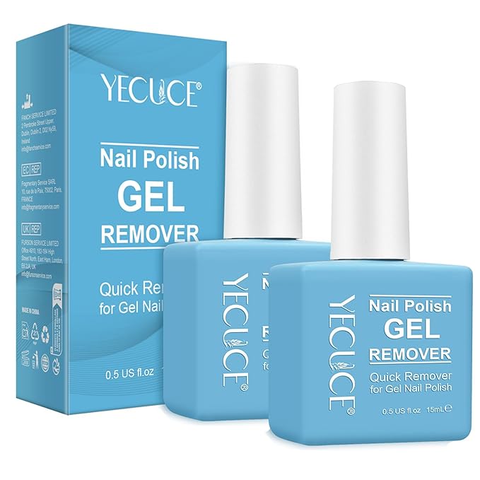 Gel Nail Polish Remover, (2pcs) Gel Polish Remover for Nails, No Need for Foil, Quick & Easy Polish Remover In 3-5 Minutes, No Need Soaking Or Wrapping-15ml