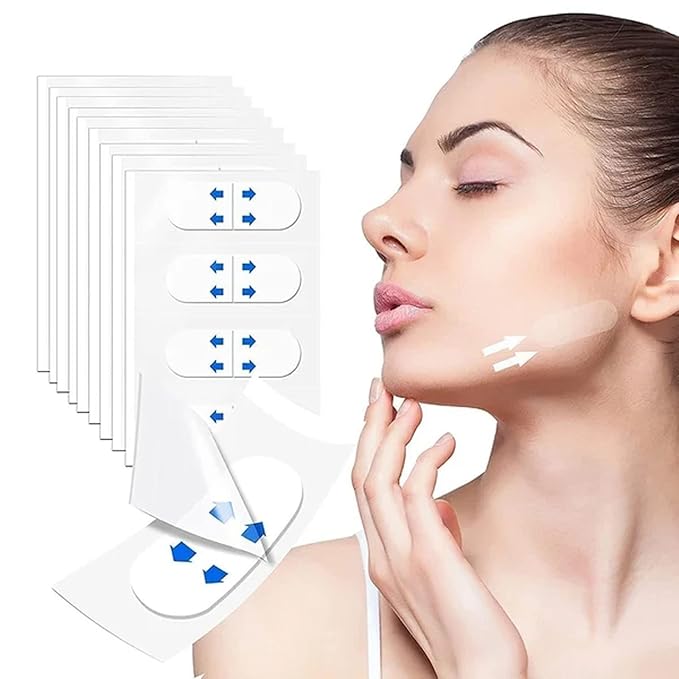 Face Lift Tape Invisible,Face Lifting Tape, Facelift tape, 120PCS, face tape for Double Chin, Saggy Skin,Wrinkles Lifting,live streaming,V-Shaped Face Lifter Patch Overnight