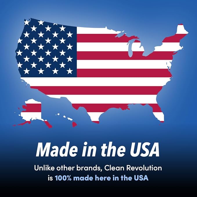 Clean Revolution Liquid Gel Hand Soap, Silky Rich Liquid, Quick Lather, Fast Rinsing, (Geramium Mint) 128 Fl Oz, 4 Pack - Made in USA