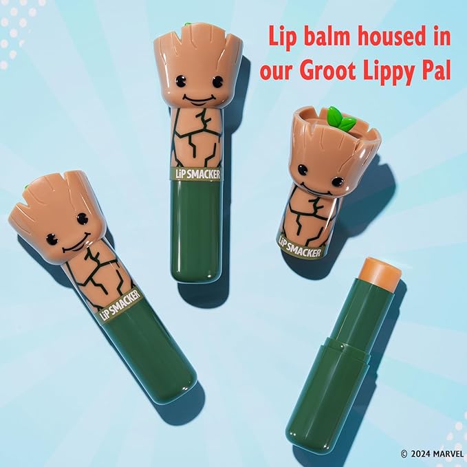 Lip Smacker Marvel Guardians of the Galaxy Lippy Pals, Clear & Glossy, Fun & Giftable, Cruelty Free – Groot Beer
