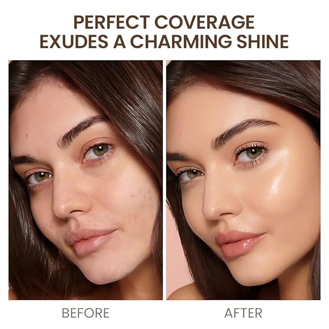 evpct Pot Concealer Full Coverage kit with Brush for Older Women, 4 Nude Shades Under Eye Color Corrector Concealer Palette for Dark Circles Mature Skin Makeup, Waterproof Foundation Color Corrector