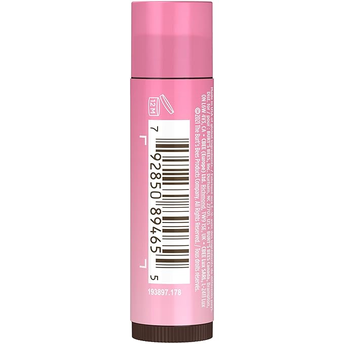 Burt's Bees Lip Tint Balm with Long Lasting 2 in 1 Duo Tinted Balm Formula, Color Infused with Deeply Hydrating Shea Butter for a Natural Looking Buildable Finish, Pink Blossom (2-Pack)
