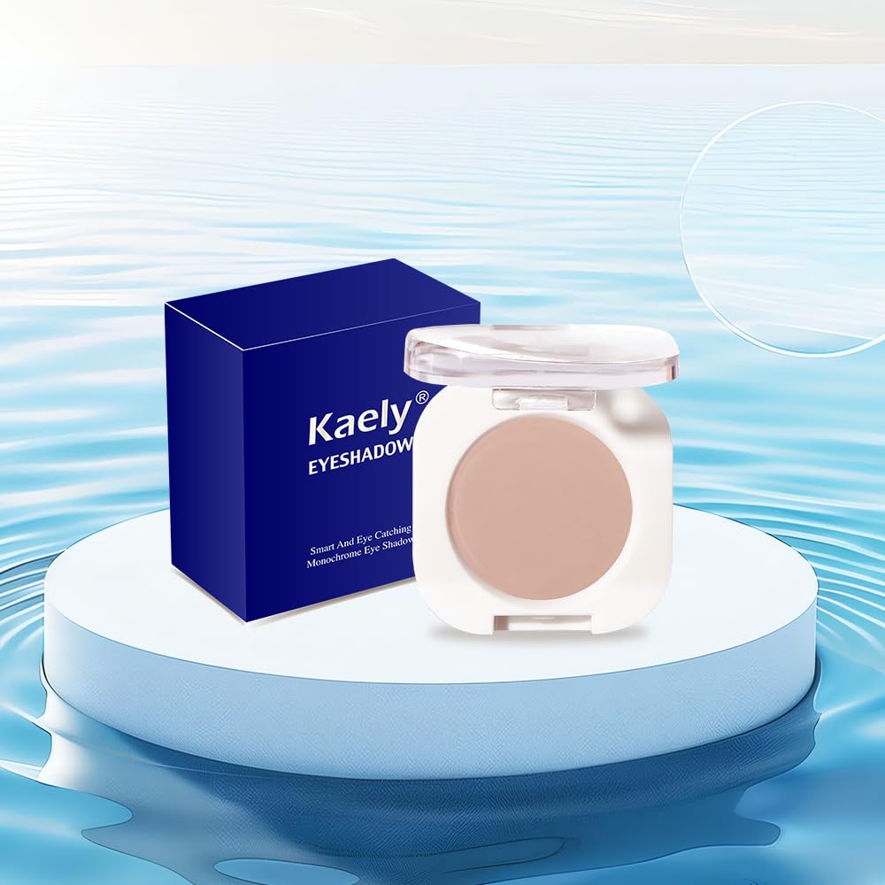 Single Matte Eye Shadow Palette Makeup, Rosy Brown Matte Eyeshadow for Women, Monochrome Eye Shadow Makeup, Pigmented Waterproof Sombras Para Ojos, Vegan, Talc, Paraben & Cruelty Free, 05