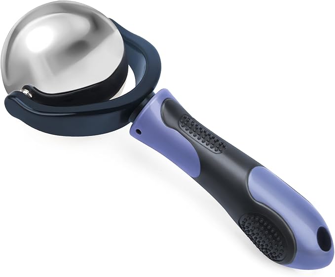 Cold Massage Roller Ball, Cold Therapy Relief, Portable Fitness Ice Roller Ball with Handle, Great Tool for Back/Neck Pain (Blue)