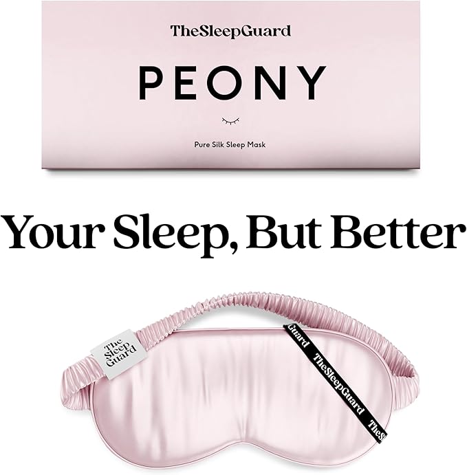 Pure Silk Sleep Mask [100% 6A Mulberry Silk, 22 Momme] Light Blocking Travel Essentials. Eye Masks for Sleeping. Black Oeko-Tex Blindfold. Eye Covers for Men & Women