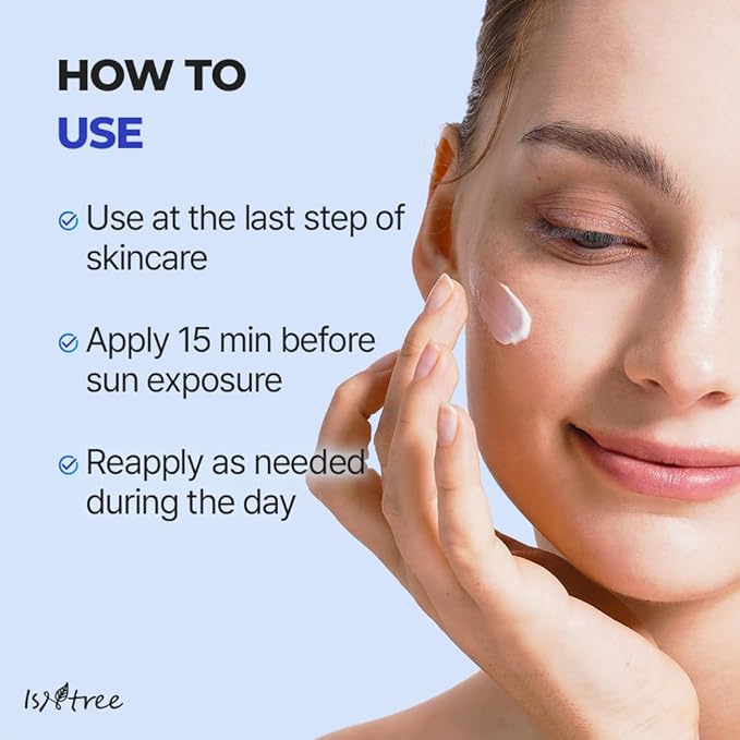 ISNTREE Hyaluronic Acid Daily Sun Gel 50ml, 1.69 fl oz | SPF 30 | Korean Skincare | Moisturizing | No White Cast | Lightweight | Mild Formula | Daily SPF | Korean Sunscreen | Broad Spectrum