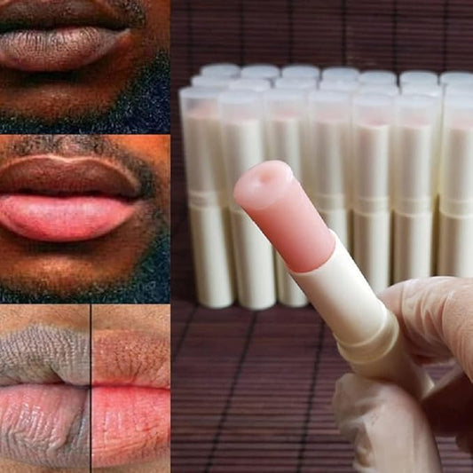 2PCS Handmade Plant lip balm Pink Lips Serum Brighten Dark Lips Bleaching Essence Lip Balm Repair Fine Lines Brighten Moisture Exfoliator Lip Care (Pink)