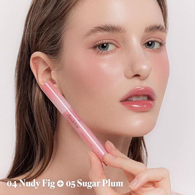 Dasique Melting Candy Balm (#04 Nudy Fig) | Glossy Balm | Moisturizing | For dry Lips | Vegan