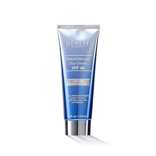 Dr. Denese SPF 40 Defense Day Cream, Anti-Aging BB (Beauty Balm) cream, CC (Color Correcting) cream, Universal Shade for ALL Skin Types- 4oz