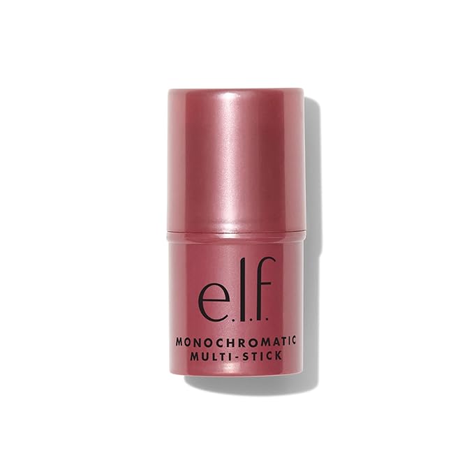 e.l.f. Monochromatic Multi Stick, Luxuriously Creamy & Blendable Color, For Eyes, Lips & Cheeks, Luminous Berry, 0.155 Oz (4.4g)