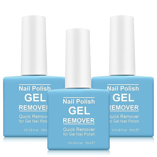 Gel Polish Remover for Nails (3Pack), Nail Polish Remover Tools Quick & Easy Remove Gel Polishs in 3-5 Minutes at Home, Don't Hurt Nails