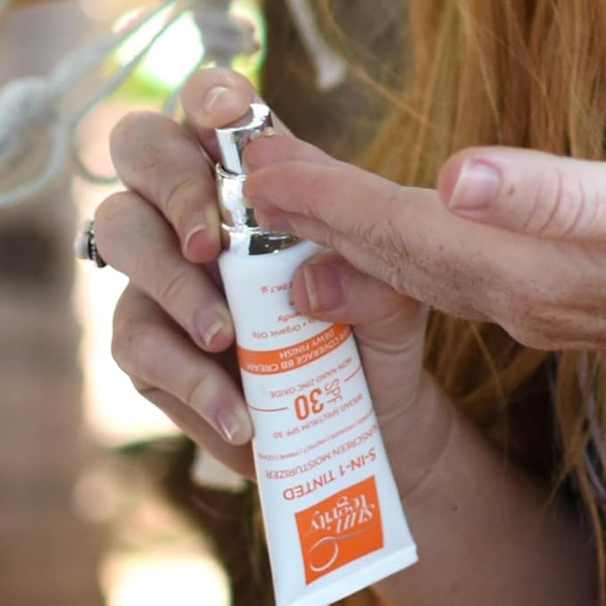 Suntegrity Tinted 5 in 1 Mineral Sunscreen for Face (SPF 30-2 oz) - Golden Light | BB Cream Moisturizer with Physical UVA/UVB Broad Spectrum Protection | Safe for Sensitive Skin