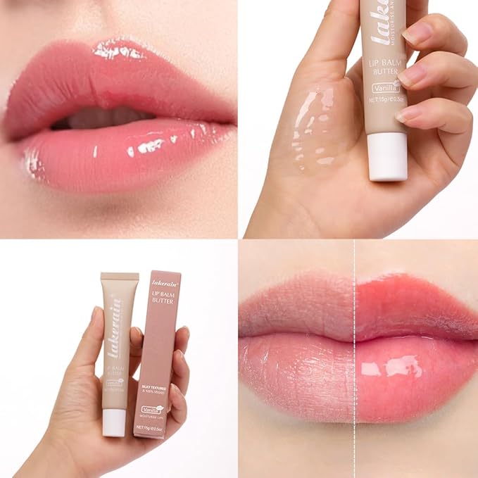 Summer Special Lip Butter Balm - Ultra-Hydrating, Nourishing Lip Care with Natural Ingredients, Shea Butter & Olive Oil, Soothes & Softens Dry Lips (#5 Cherry, 1)