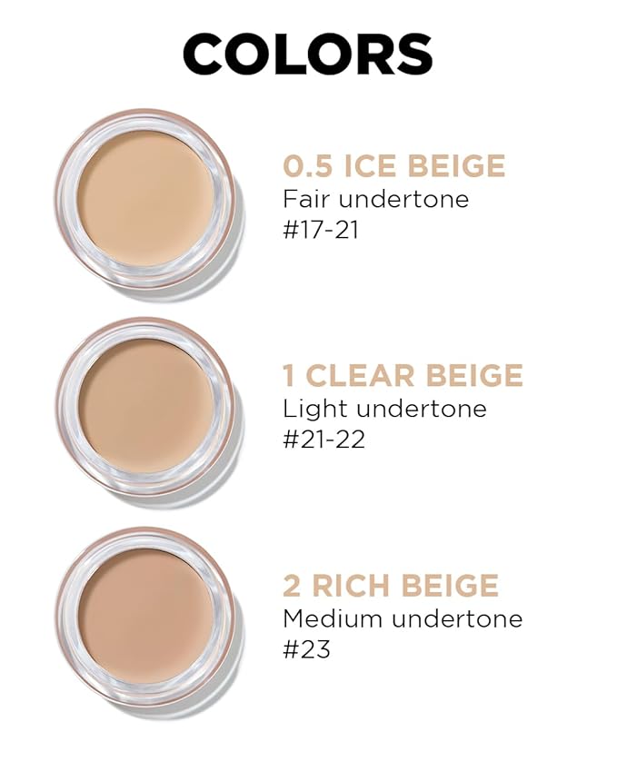 THESAEM Cover Perfection Pot Concealer #01 Clear Beige - High Adherence & Coverage Balm, Conceals Blemish & Acne Spots, Matte Finish Sebum Control for Oily and Combination Skin