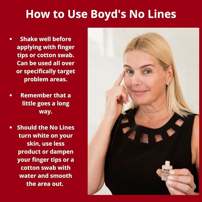 Boyd's Renoir No Lines Temporary Wrinkle Remover- For Forehead, Eyes, Lips, 0.5 fl oz (3-Pack)
