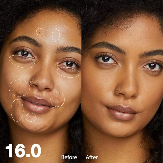 Kaely 2Pcs under Eye Concealer Full Coverage,Waterproof Concealer for Dark Circles,Puffiness,Redness,Cream Foundation Eye Brightener,Color corrector de ojeras,Anti Aging,Natural Matte Finish,Dark
