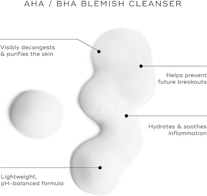 Medik8 Clarifying Foam - Lightweight Exfoliating AHA and BHA Face Cleanser - Salicylic Acid and Nicacinamide - Gentle Foaming Facial Cleanser - 5 oz