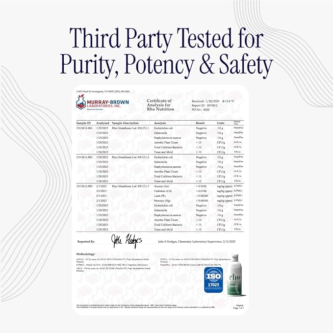 Liposomal Glutathione - Ultra High Absorption Liquid Glutathione Supplement - Supports Natural Detoxification, Immune System, Skin Health, Mental Clarity & Overall Well-Being - 6-Pack