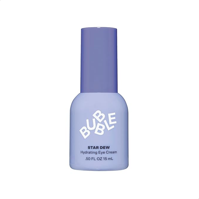 Bubble Skincare Star Dew Hydrating Eye Cream - Moisturizing Under Eye Cream for a Luminous, Dewy Look - Soothes Dryness, Prevents Moisture Loss & Helps Improve the Appearance of Dark Circles (15ml)