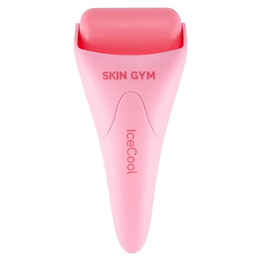 SKIN GYM CryoGel Pink Roller, Cooling Facial Tool for Puffiness and Skin Firming