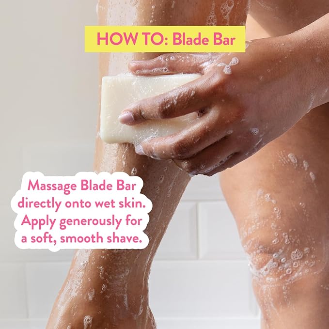 Megababe Blade Bar | Shaving Bar Enriched with Shea Butter | Hydrating for All Skin Types | 4.4 oz