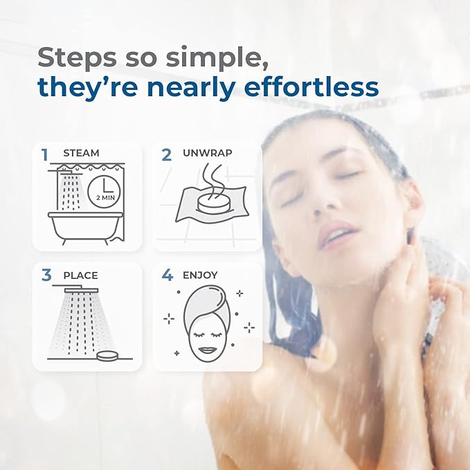 Eucalyptus & Mint Shower Steamers - 12 Aromatherapy Shower Steamer with Essential Oils - Stress Relief Fizzies - Mothers Day Gifts, Relaxation Birthday Gifts for Women and Men