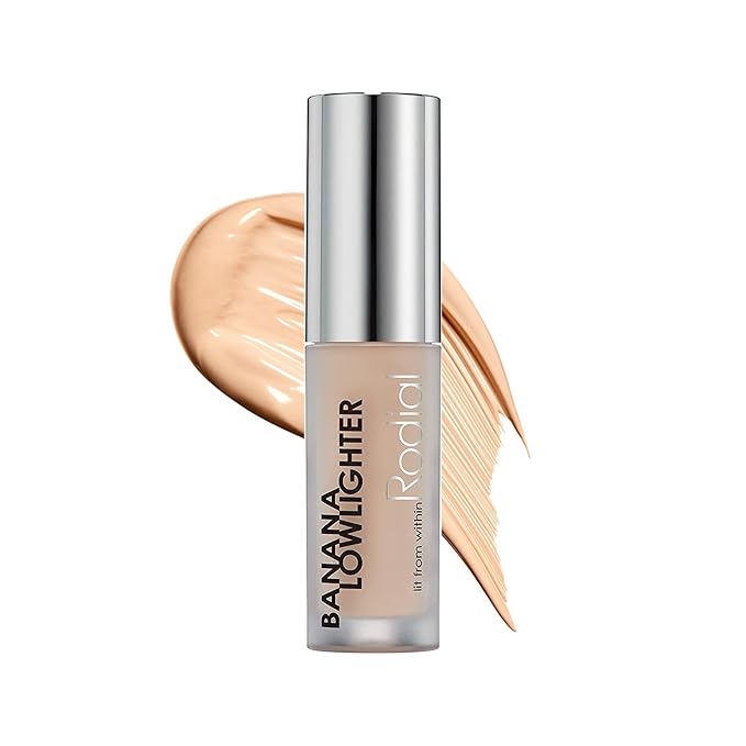Rodial Banana Lowlighter 0.05 fl oz, Travel Size Liquid Colour Concealer with Yellow Undertone, Face Concealer, Non-Shimmer Finish, Hydrating Formula with Hyaluronic Acid, Vitamin E and Caffeine