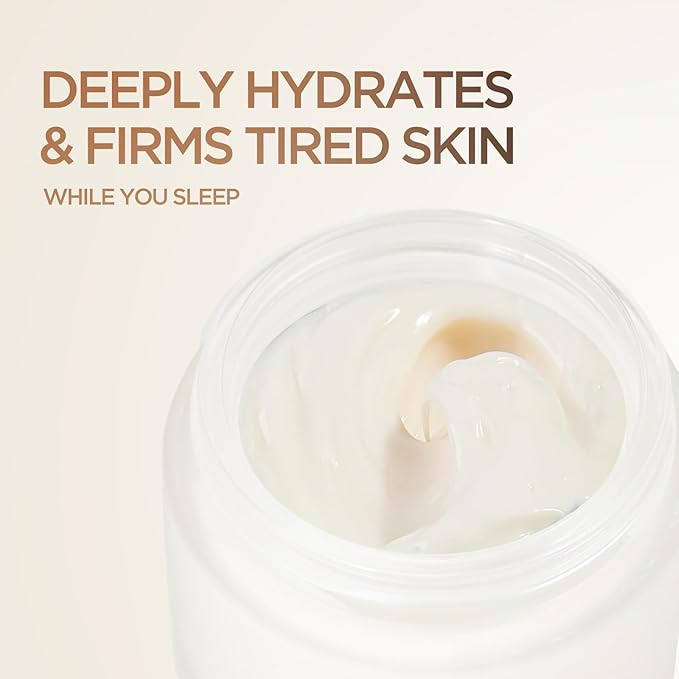 Night Cream for Women – Firming & Tightening Face Moisturizer with Niacinamide, Peptides, Hyaluronic Acid & Vitamin E – Hydrating Skincare for Dry, Mature Skin, 1.76 fl.oz