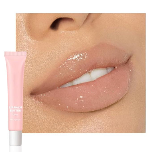 Summer Lip Butter Balm Lip Gloss, Ultra-Hydrating Natural Vegan Lip Balm, Sheer-Tinted Shine & Hydration, Soothes & Softens Dry Lips Skincare, Bálsamo labial hidratante #4 Cake 0.5 Fl Oz
