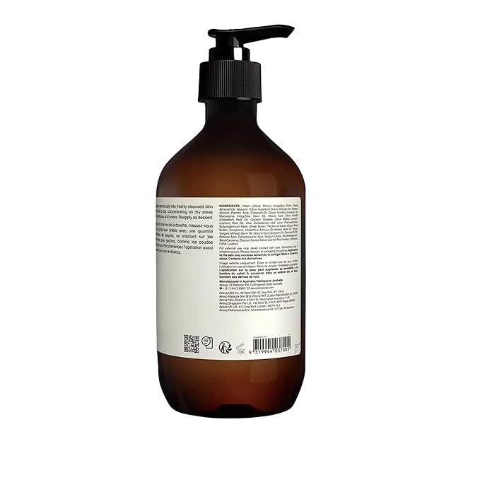 Aesop Rind Concentrate Body Balm | Soften & Smooth Skin | Uplifting Citrus Aroma, Nourishing Nut Oil Extracts | 16.9 oz / 500mL
