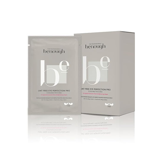 [Dark Circles & Puffy Eyes Treatment Korean Sheet Mask] Lint-Free Eye Perfection Pro Cooling Patches 20 Pack - Hydrogel Under Eye Pads, Hyaluronic Acid, Caffeine, Eyelash Extension Application