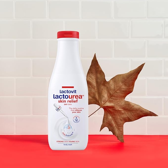 Lactovit| Lactourea Body Wash | Hydrating Shower Gel for Dry Skin | With Urea ProLactiC10 Complex, Lactic Acid & Pure Urea | Soft & Youthful Skin | Dermatologist Recommended |3 x 600 ml