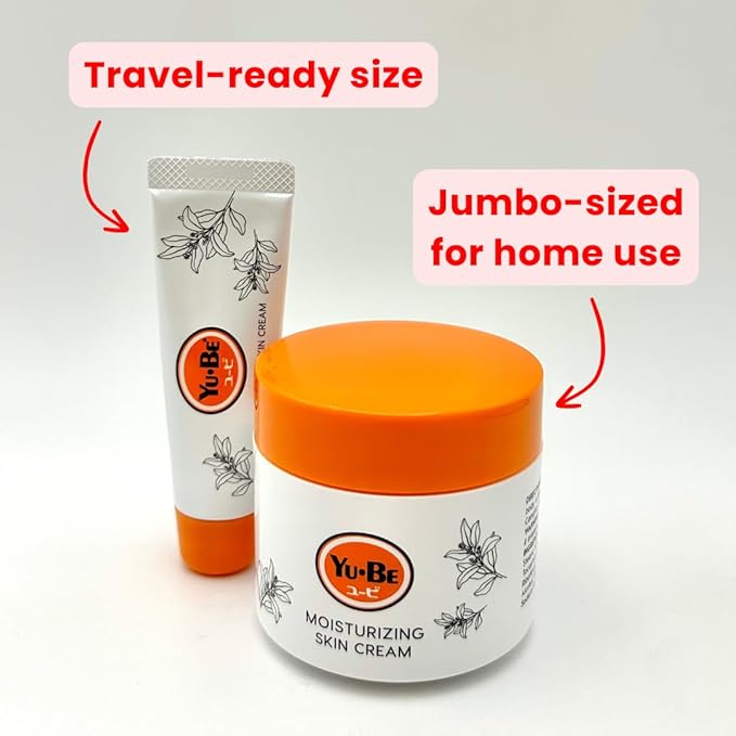 Yu-Be Ultra Hydration Duo (Jar & Tube) – Deeply Moisturizing Cream for Day & Night | Non-Greasy Formula with Camphor & Vitamins | Softens and Nourishes Dry Skin