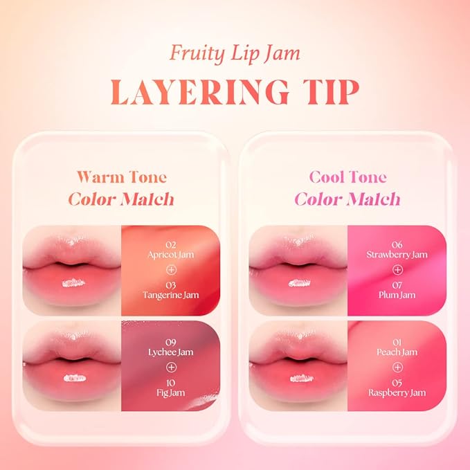 dasique Fruity Lip Jam (#03 Tangerine Jam) | High-shine finish | Moisturizing | Vegan, Cruelty Free | Lip Balm