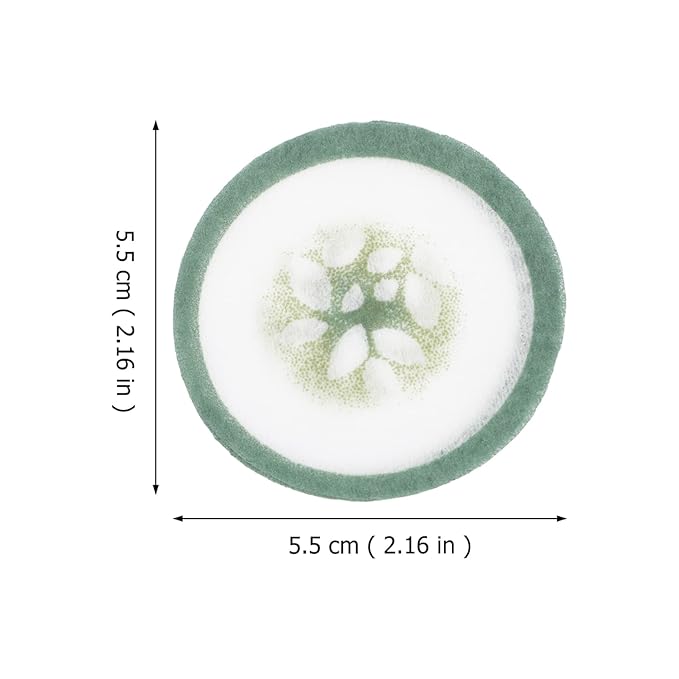 Mobestech Cucumber Eye Pads 100 Pads Non-woven Eye Soothing Spa Cooling Eye Patches with Fruit Vegetable Extracts for Eyes Reduce Dark Circles