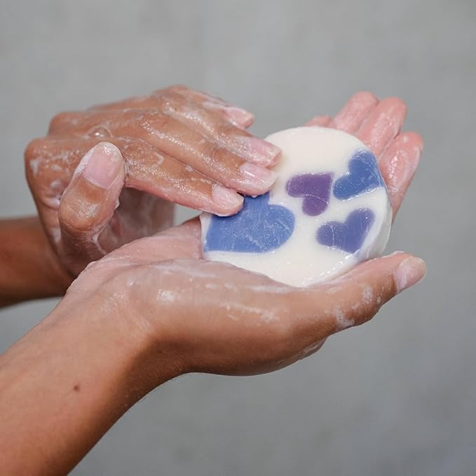 ANIHANA Handcrafted Natural Soap with Coconut Oil, Gentle Cleansing, Paraben Free, Refreshing Lavender Love Scent, 4.23 oz