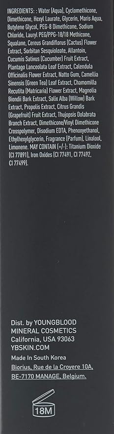 Youngblood Clean Luxury Cosmetics Liquid Mineral Foundation, Capri | Dewy Mineral Lightweight Full Coverage Makeup for Dry Skin Poreless Flawless Tinted Glow | Vegan, Cruelty Free, Gluten-Free