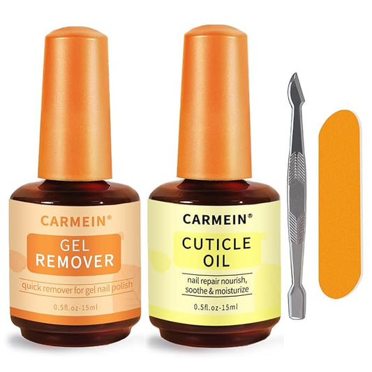 Gel Nail Polish Remover, Gel Polish Remover for Nails In 2-5 Minutes,Gel Nail polish Quickly & Easily, No Soaking or Wrapping Foil, 15ml Magic Remover Gel Polish Soak off & Cuticle Oils