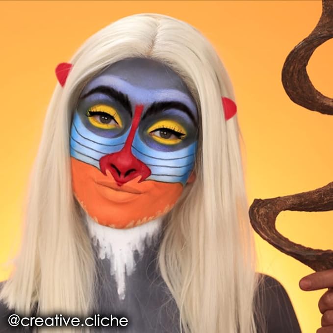 Mehron Makeup Paradise Makeup AQ Pro Size | Stage & Screen Performance, Face & Body Painting, Beauty, Cosplay, and Halloween | Water Activated Face Paint, Body Paint 1.4 oz (40 g) - Orange