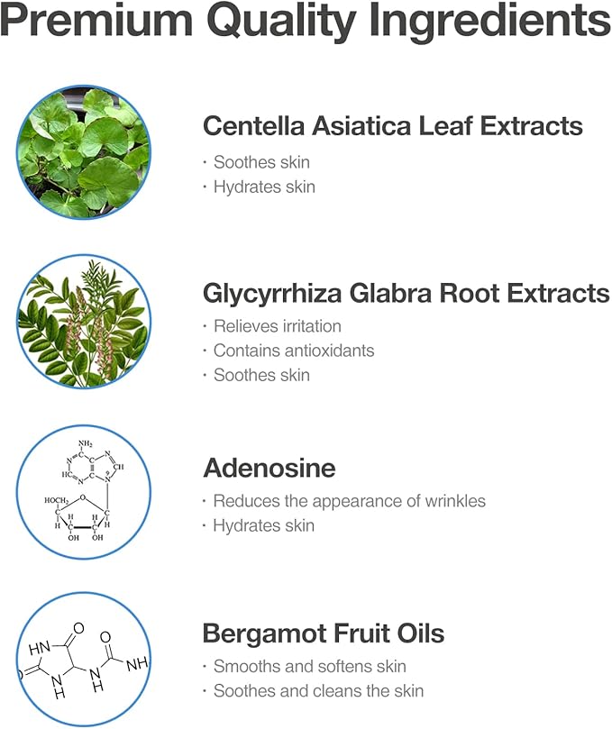 Toning Gel – Premium Hydrating Gel Toner with Centella & Licorice Root Extracts, Adenosine Anti-Wrinkle, Soothing Care for Dry & Sensitive Post-Treatment Skin. 6.67 fl.oz (200ml)