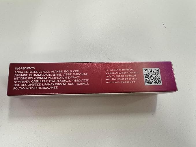 VieBeauti Premium Eyelash Growth Serum: Lash Enhancing Serum with Advanced Formula to Boost Longer Fuller and Thicker Looking Lashes - Vegan & Cruelty-Free for Sensitive Eyes 3mL 3-Month Supply