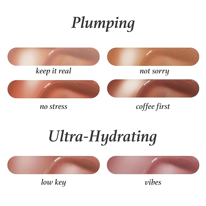 Julep So Plush Plumping Lip Gloss – High-Shine, Non-Sticky Lip Color - Vitamin E for Soothing & Repair – Cruelty-Free, Moisturizing Gloss – Coffee First