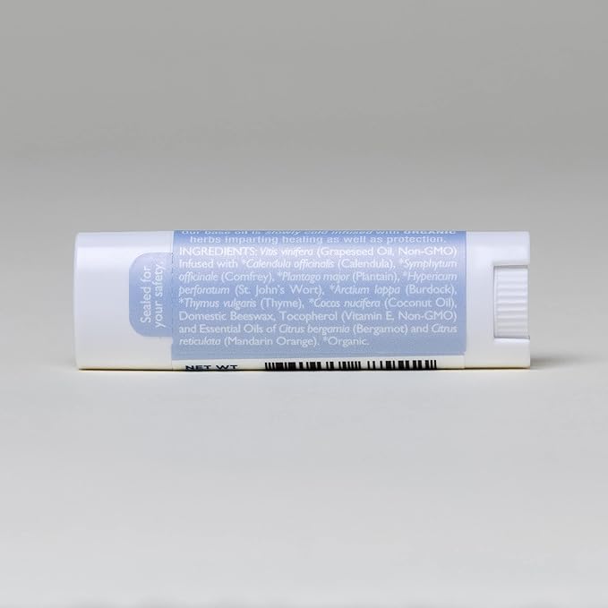 Natural Earl Grey Lip Balm, Bergamot Essential Oils Paraben Free, Healthy Lip Balm For Dry Cracked Lips 2 Pak With Organic Coconut Oil No Synthetic Fragrance Made In USA Ora's Amazing Herbal 2 Pak