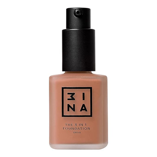 3INA The 3-In-1 Foundation 220 - Vegan Formula - Combination Of Primer, Concealer And Foundation - Medium Coverage - Natural Finish - Perfect For Covering Lines And Blemishes - Long Lasting - 1.01 Oz