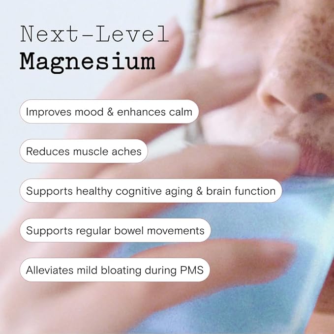 Moon Juice Magnesi-Om Magnesium Powder Supplement - Chelated Magnesium Complex + L-Theanine Blend for Rest, Relaxation & Regularity - Vegan, Non-GMO & No Sugar, Blue Lemon, 3.7 oz, 30 Sevings